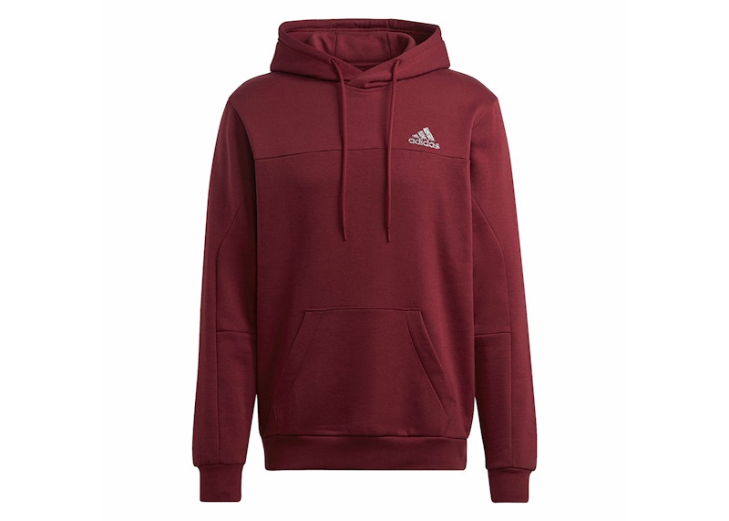 adidas Stadium Fleece Badge Of Sport Hoodie Shadow Red Hombre SS24 MX