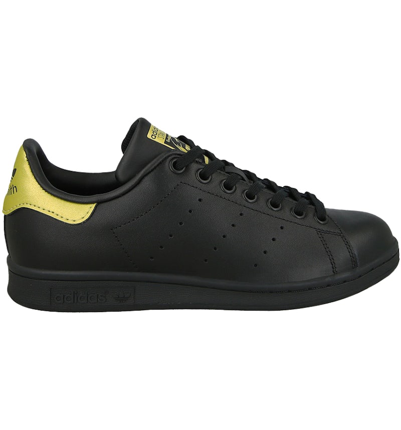 adidas Stan Smith Black Metallic Gold (Youth) BB0208 US