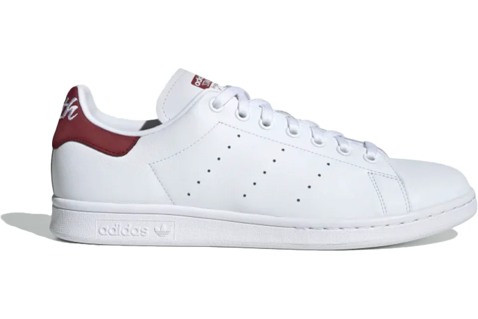 adidas Stan Smith Cloud White Collegiate Burgundy Men s EE5803 US