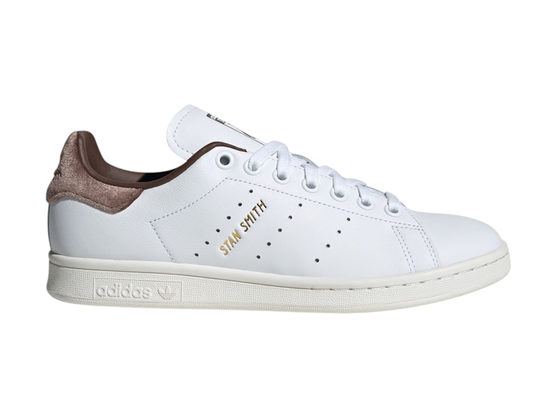 ADIDAS primeknit Stan Smith Cloud White Gold Metallic Brown Womens