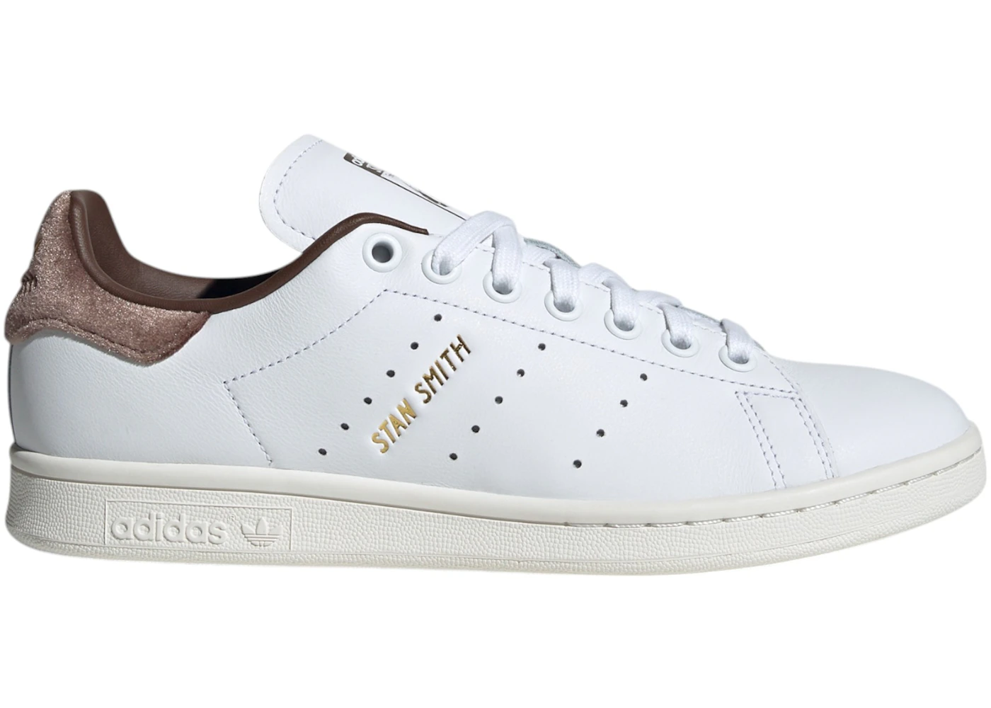 adidas Stan Smith Cloud White Gold Metallic Brown (Women's