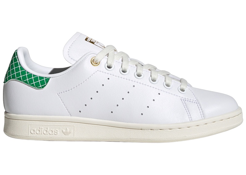 adidas Stan Smith Cloud White Green Legacy Indigo Womens