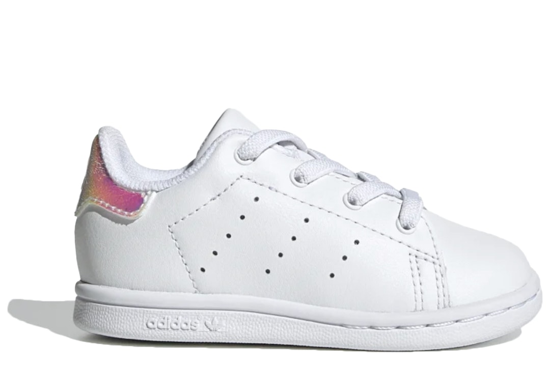 Pre-owned Adidas Originals Adidas Stan Smith Cloud White Shiny Heel Patch (td) In Cloud White/cloud White/core Black