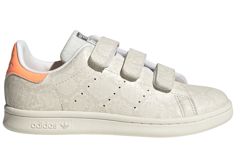 adidas Stan Smith Core WeiB Balken Orange GS HP9761 DE