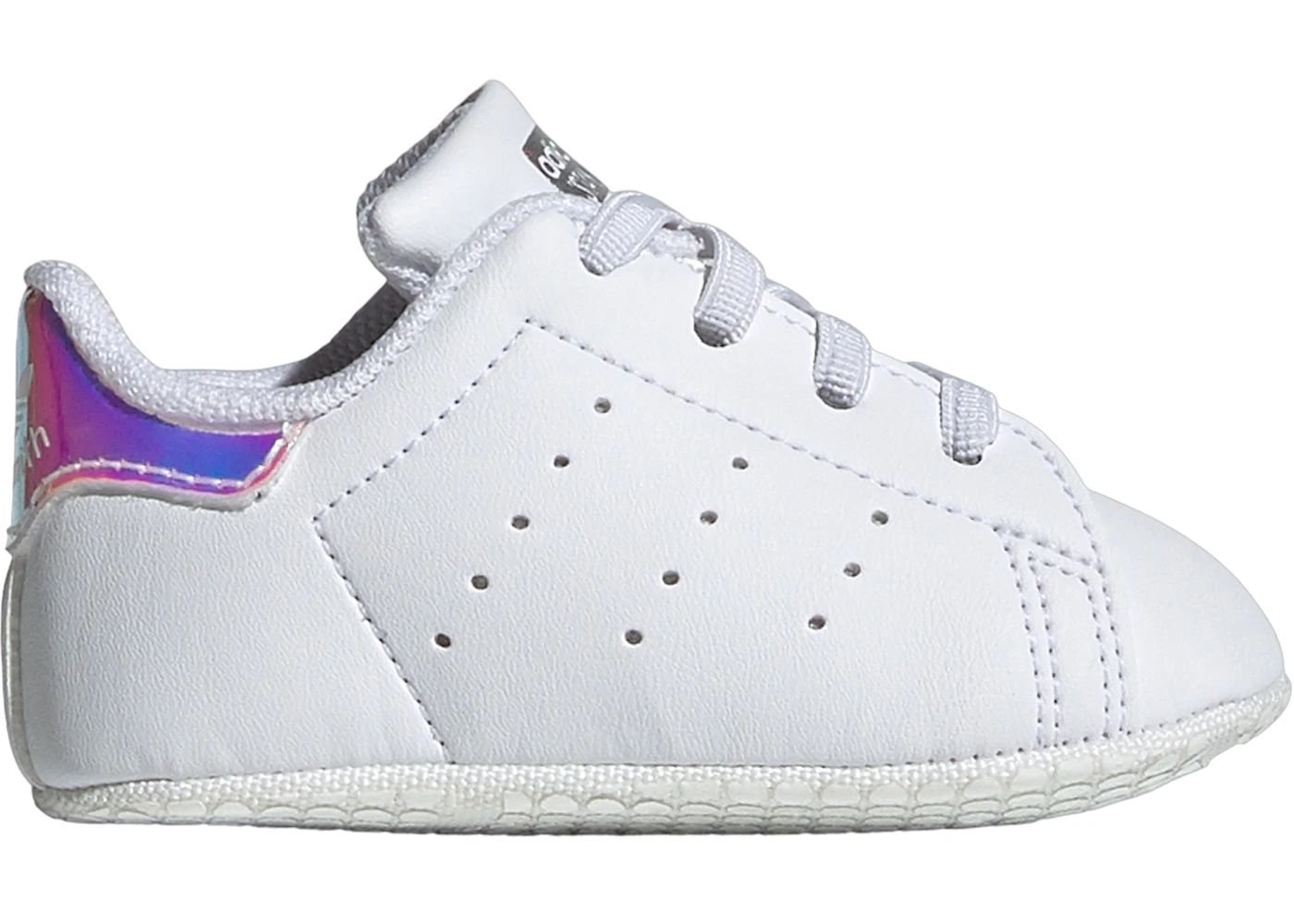 adidas Stan Smith Crib Cloud White Silver Metallic (I) Infant - FY7892 - US