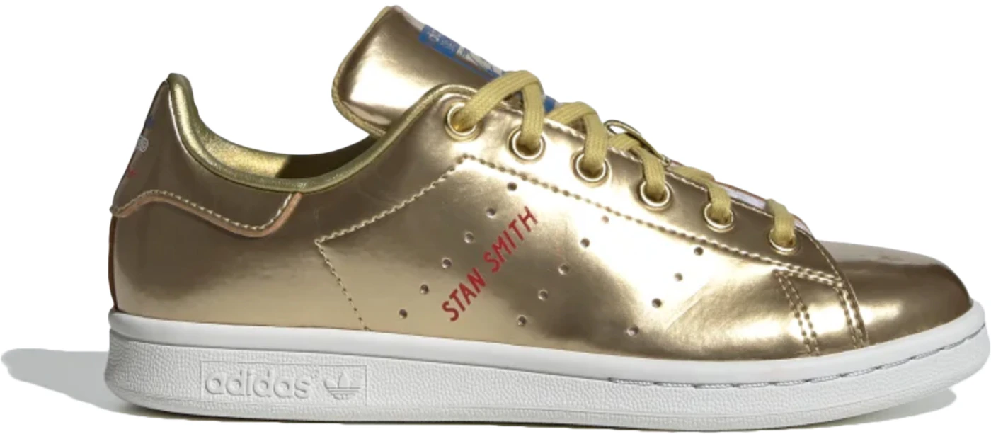 trappe Bevæger sig ikke Fjord adidas Stan Smith Gold Metallic (GS) - FW8063 - US