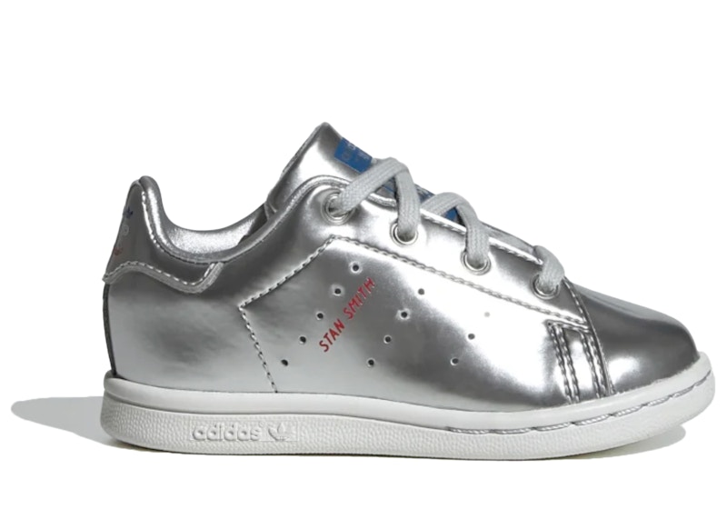 adidas stan smith silver metallic