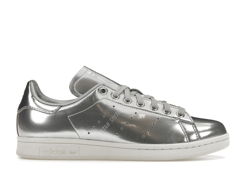 Adidas stan smith metallic hot sale silver