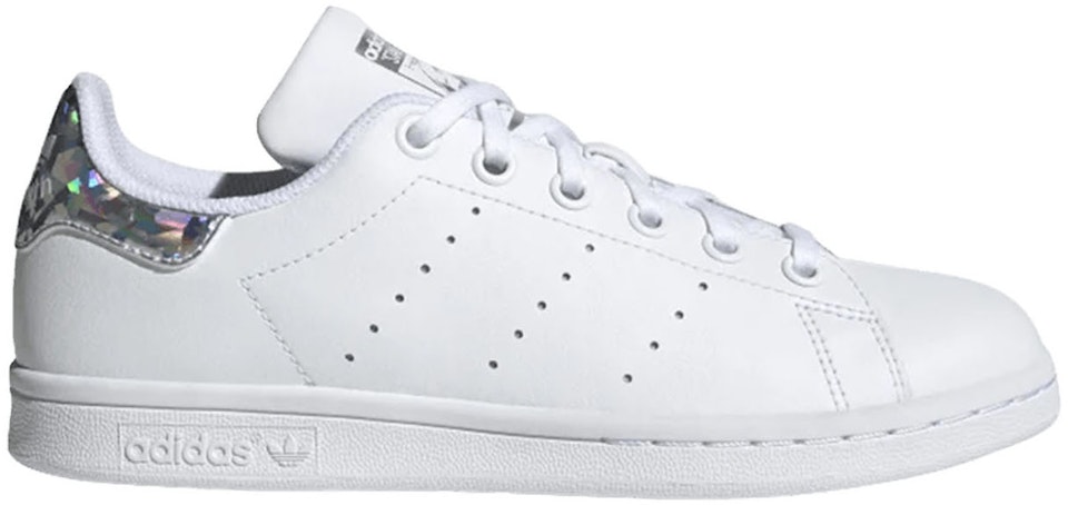 adidas Smith Sparkly Heel White (Youth) Kids' - EE8483 - US