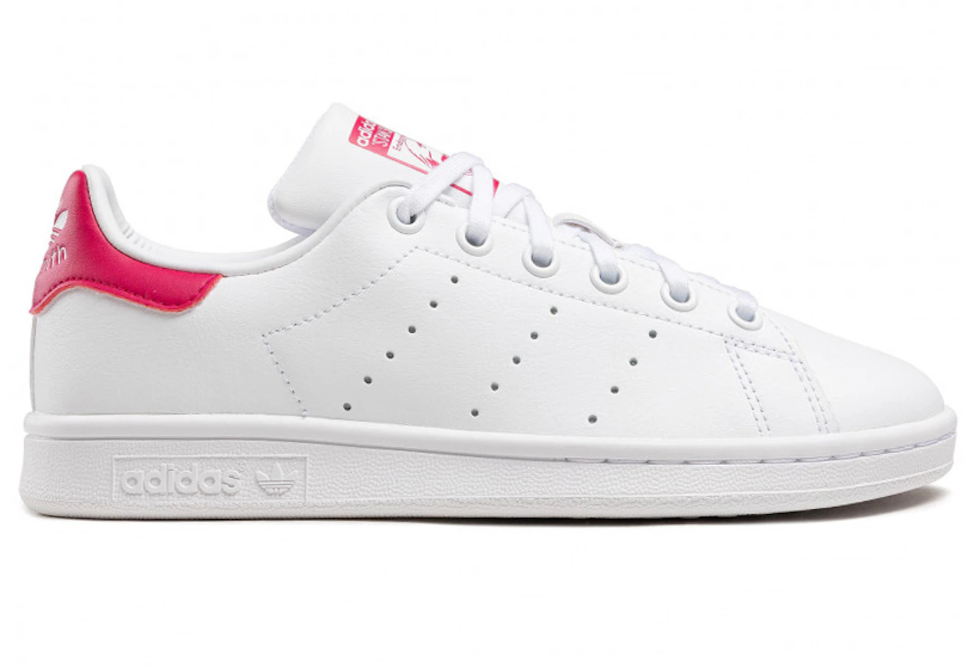 - Pink Bold (GS) Kids\' US Stan White Smith B32703 - adidas