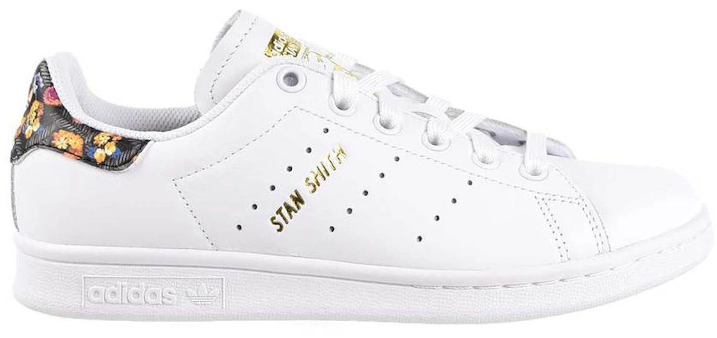 EF1481 US - (Women\'s) Stan - adidas White Floral Smith Gold