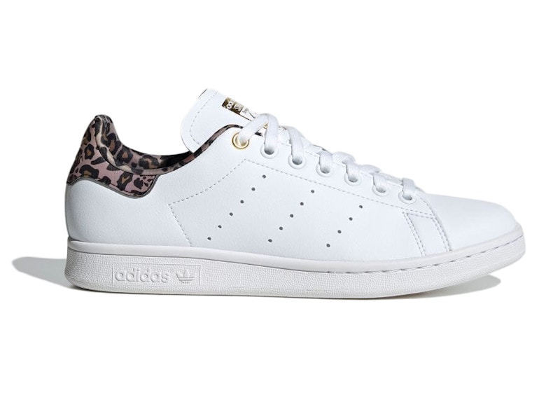 Adidas stan shop smith leopardate bianche