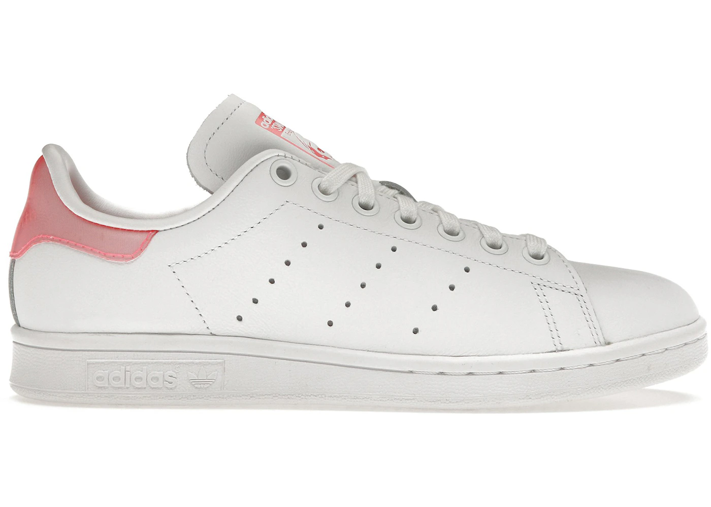 Adidas stan smith womens embossed white raw pink Clearance