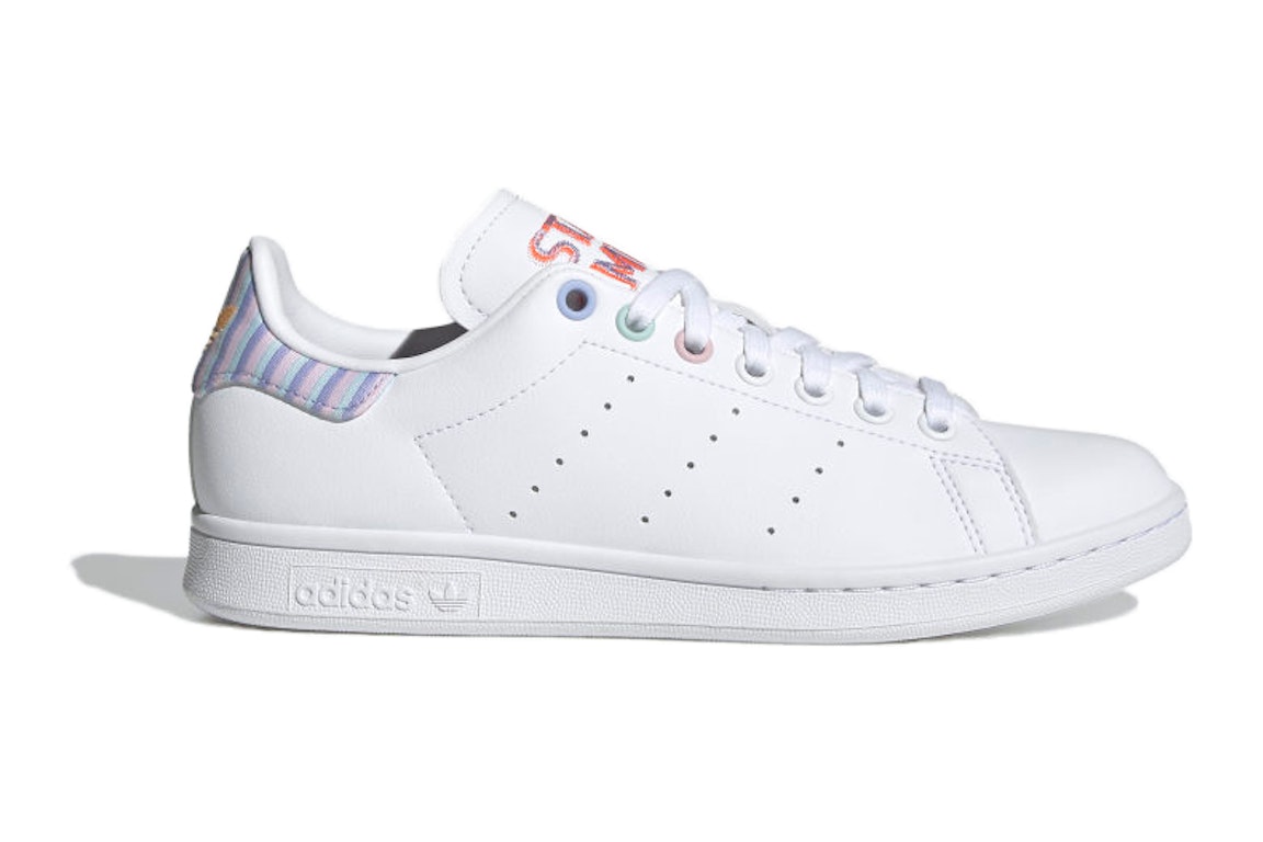 Pre-owned Adidas Originals Adidas Stan Smith White Violet Tone (women's) In Cloud White/violet Tone/clear Pink
