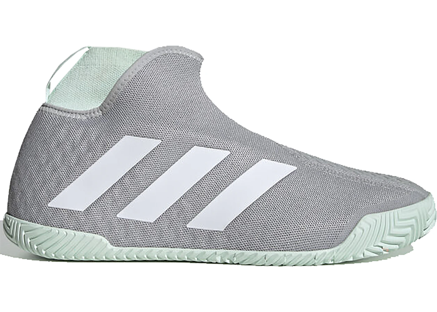 adidas Stycon Laceless Hard Court Grey Two Dash Green Men s
