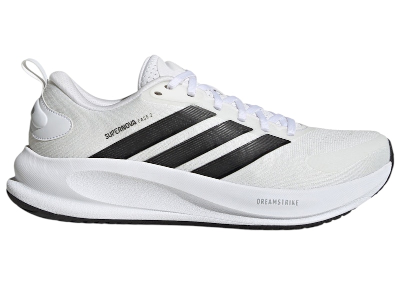 Men's Adidas Supernova Ease 2 White Black Sneakers in Cloud White/Core Black/Crystal White