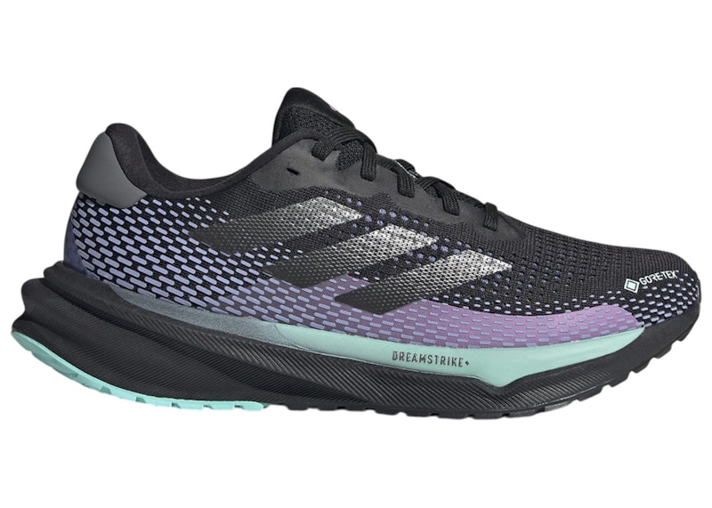 Pre-owned Adidas Originals Supernova Goretex (women's) Sneakers In Core Black/iron Metallic/semi Flash Aqua In Multi