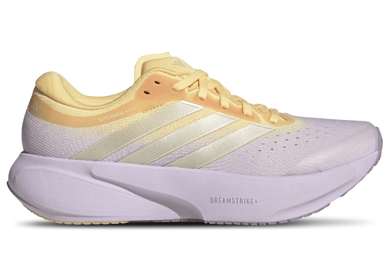 Adidas Supernova Rise 3 (Women's) Sneakers in Ice Lavender/Ice Gold Met./Ice Tangerine