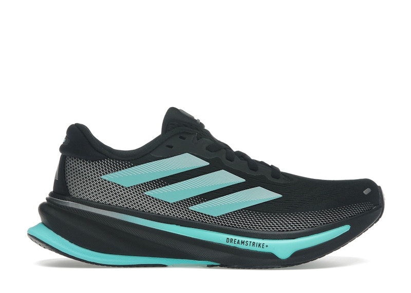 Pre-owned Adidas Originals Supernova Rise Mercedesamg Petronas Formula One Team (women's) Sneakers In Core Black/semi Mint Rush