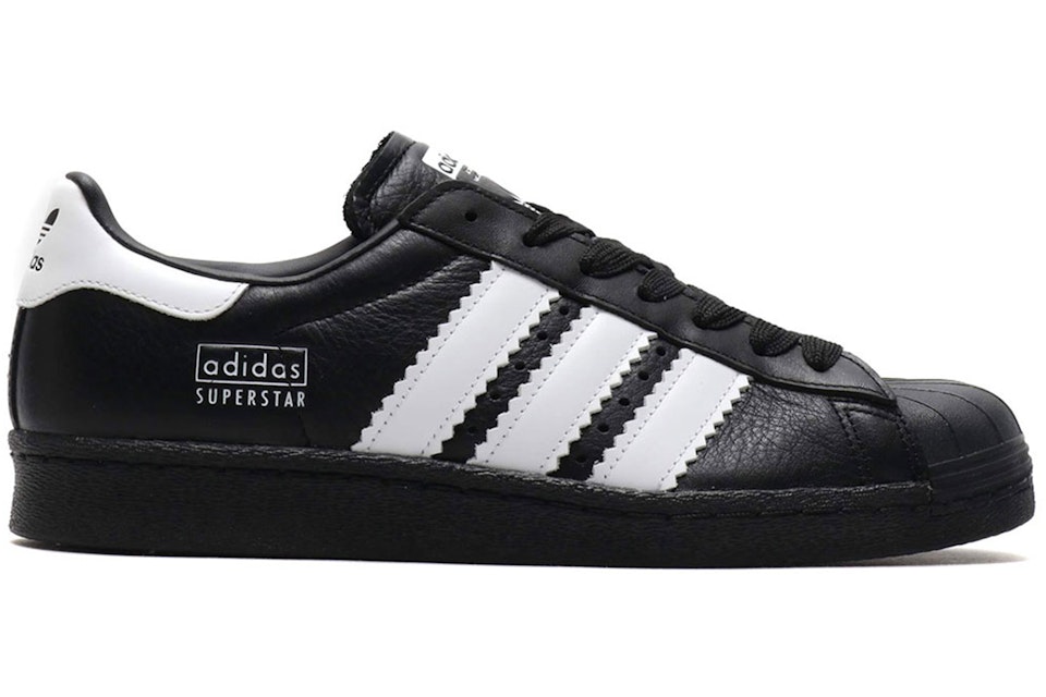 adidas Superstar 80s Enlarged Stripes Black Men's - BD7363 - US