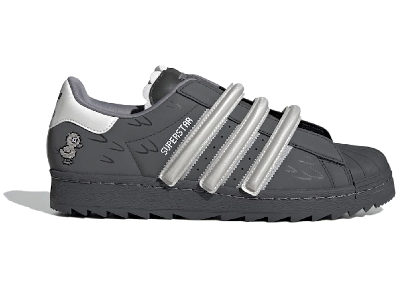 Adidas consortium superstar 80s grey Clearance