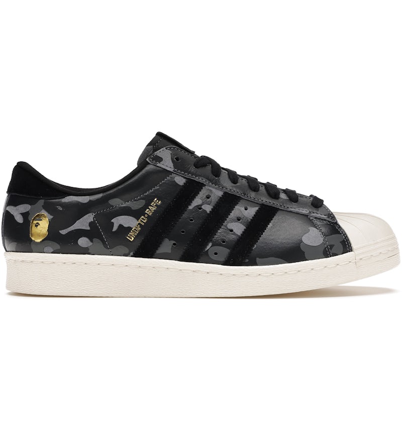 adidas Superstar 80s Undefeated Bape Black Camo Men's S74774 US