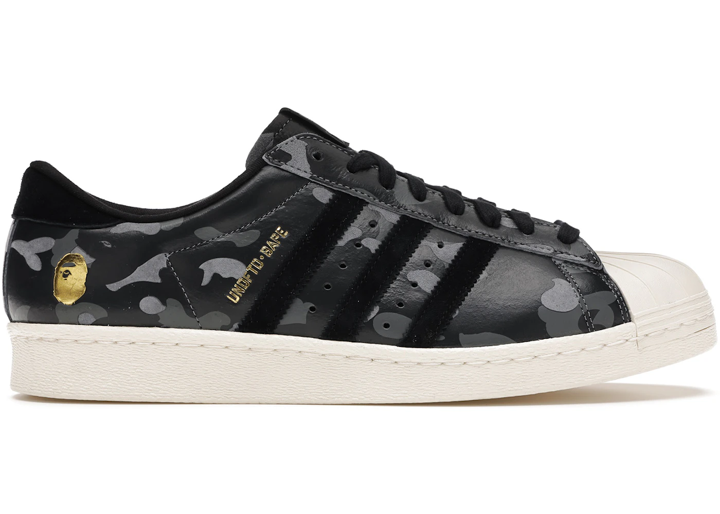 adidas Superstar 80s Undefeated Bape Black Camo - S74774 - US Adidas Superstar 80S Undefeated Bape Black Camo - S74774 - Us