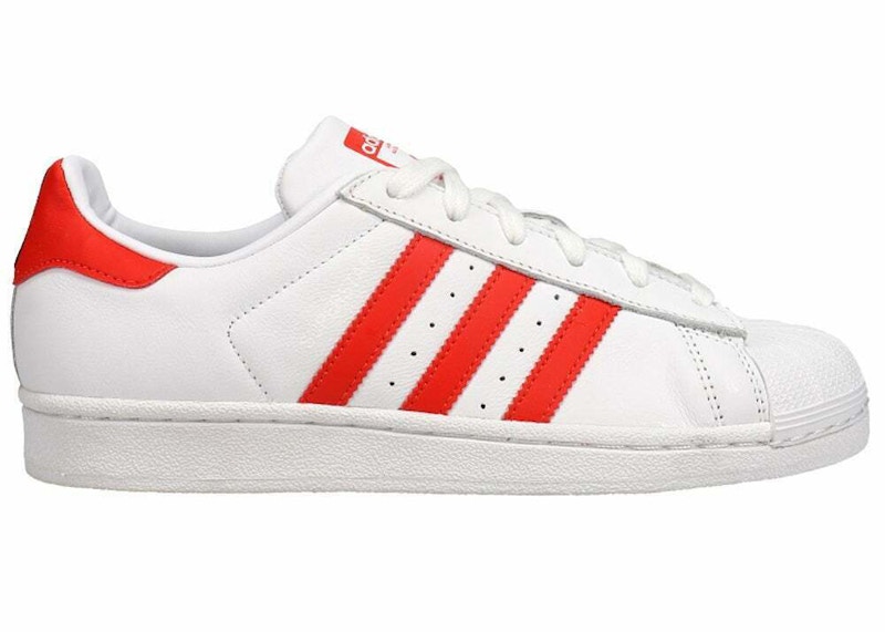 adidas shoes with red line