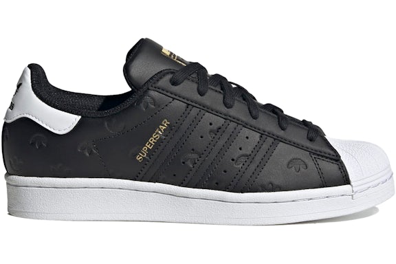 adidas Superstar All Over Trefoil Black White (Women's)