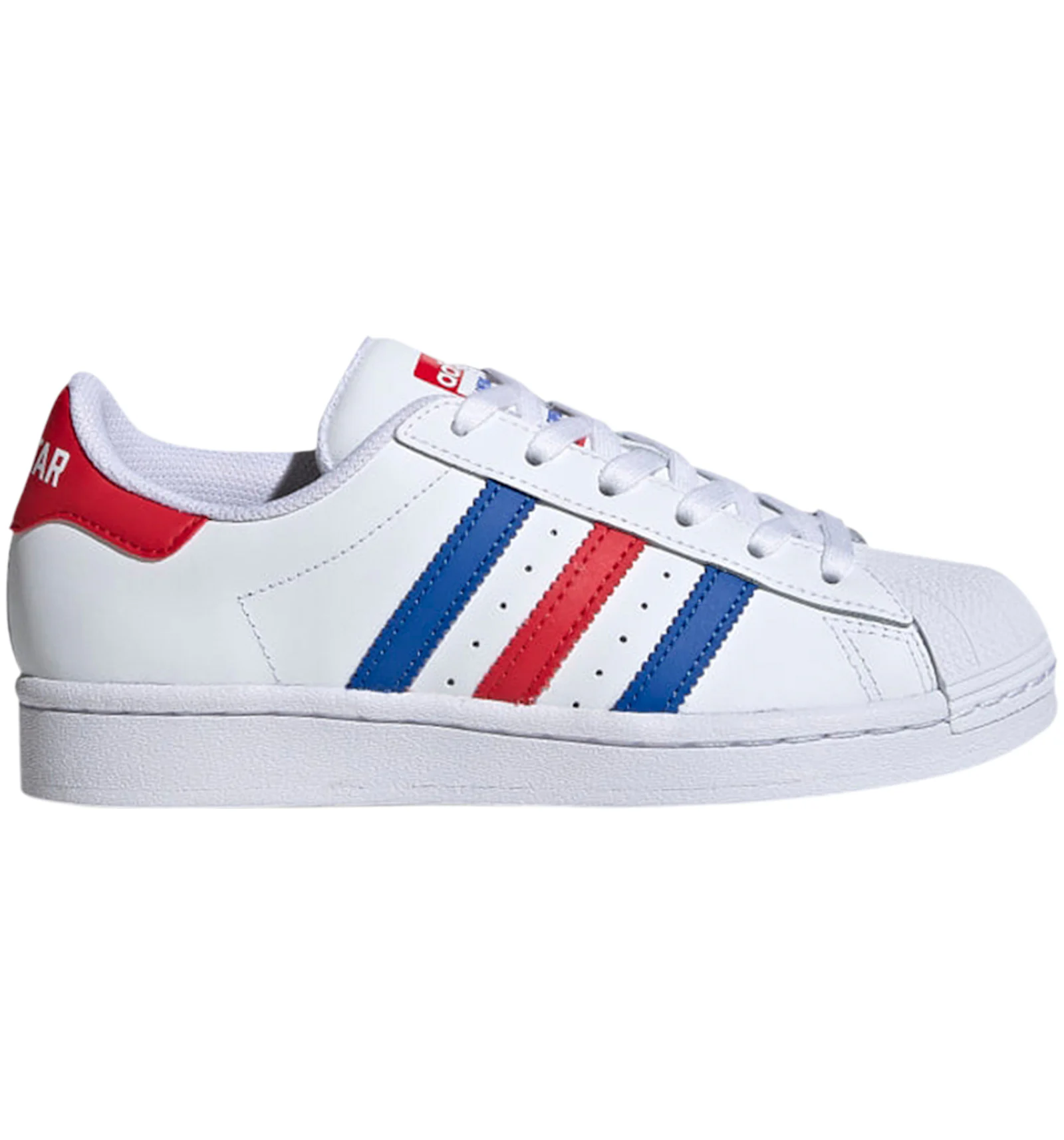 Red white and blue adidas superstars Clearance