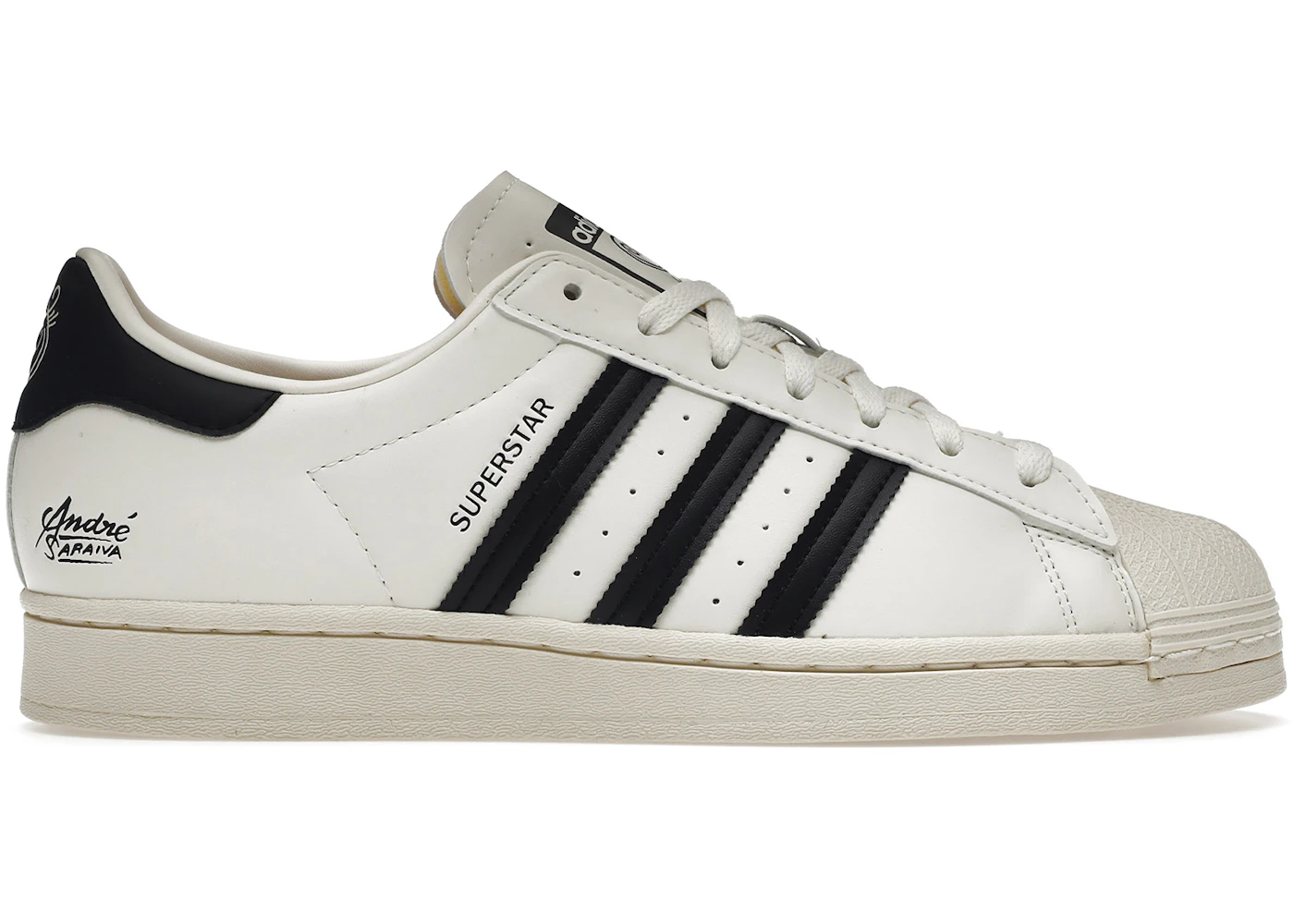 Adidas superstar black white chalk Clearance