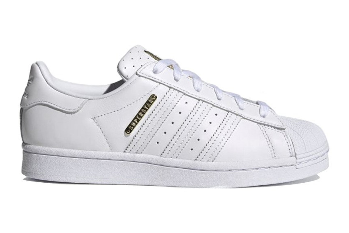 Pre-owned Adidas Originals Adidas Superstar Badge Of Gold (women's) In Cloud White/cloud White/gold Metallic
