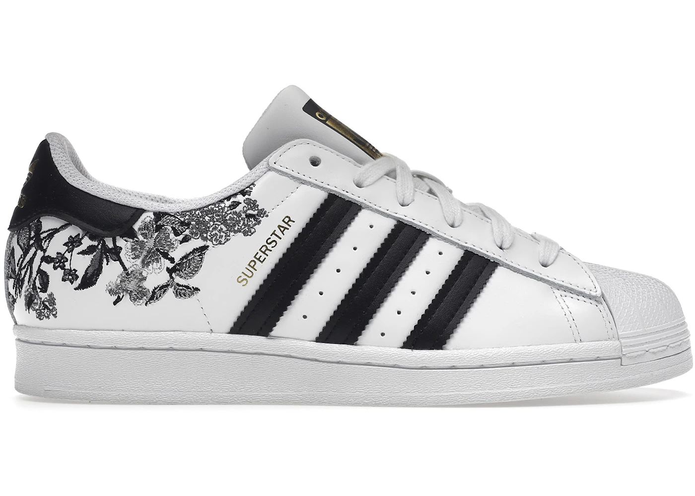 adidas Superstar Black Floral (Women's) - FX3600 - US adidas Superstar Black Floral (Women's) - FX3600 - US