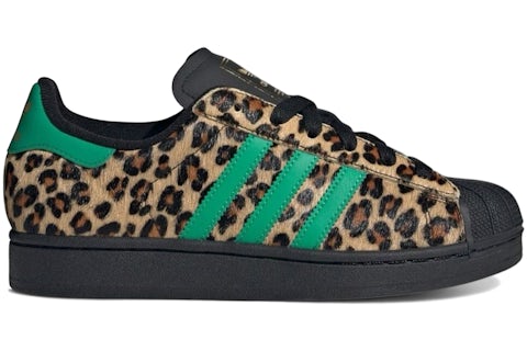 adidas Superstar Black Green Leopard (Women's) JP8165 US