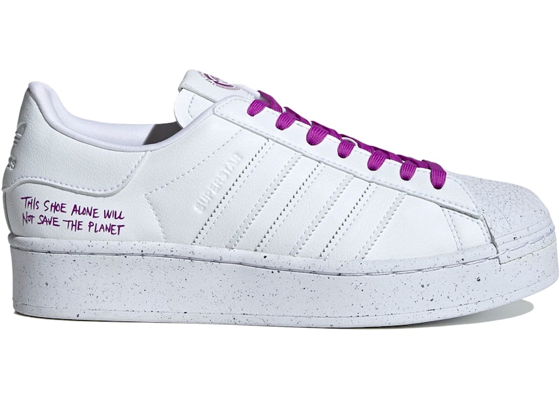 Superstar bold platform shoes clearance white