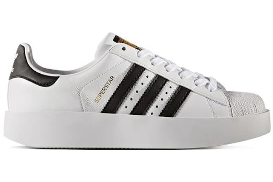 Women's superstar bold leather sneakers Clearance
