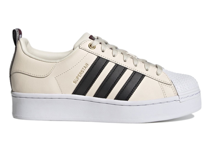 Adidas womens superstar white and clearance gold