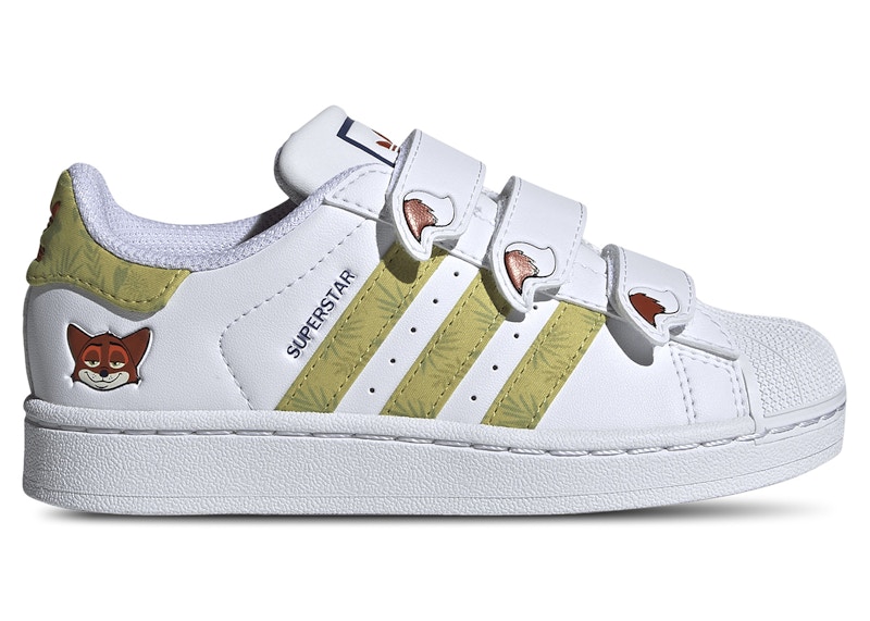 Pre-owned Adidas Originals Superstar Cf Zootopia Nick Wilde Sneakers In Footwear White/linen Green In Multi