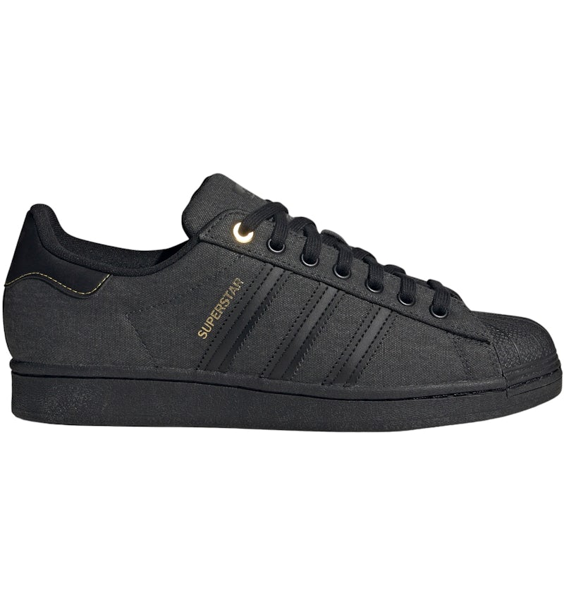 Zapatillas Adidas Superstar Negras Con Dorado Adidas Superstar