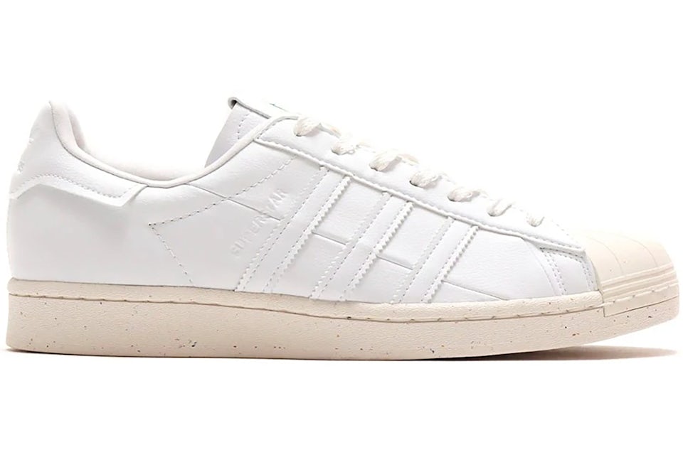 Adidas superstar clean white best sale