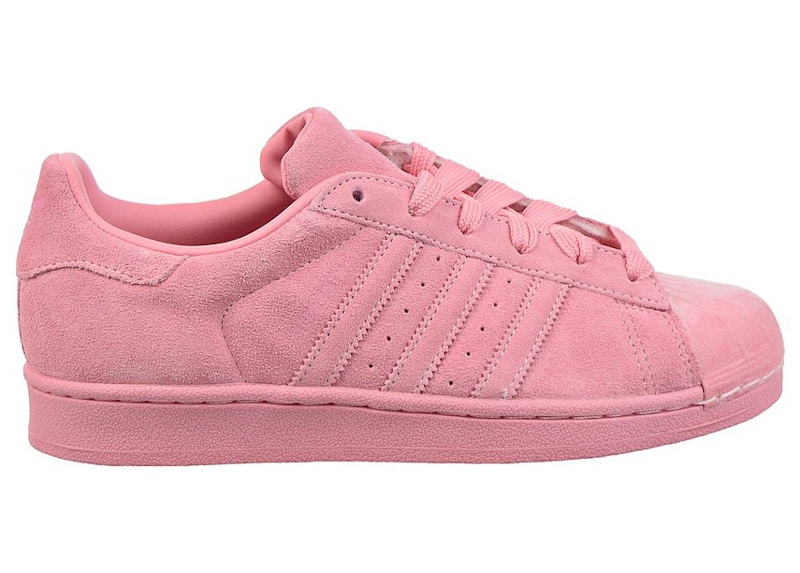 White adidas cheap with pink