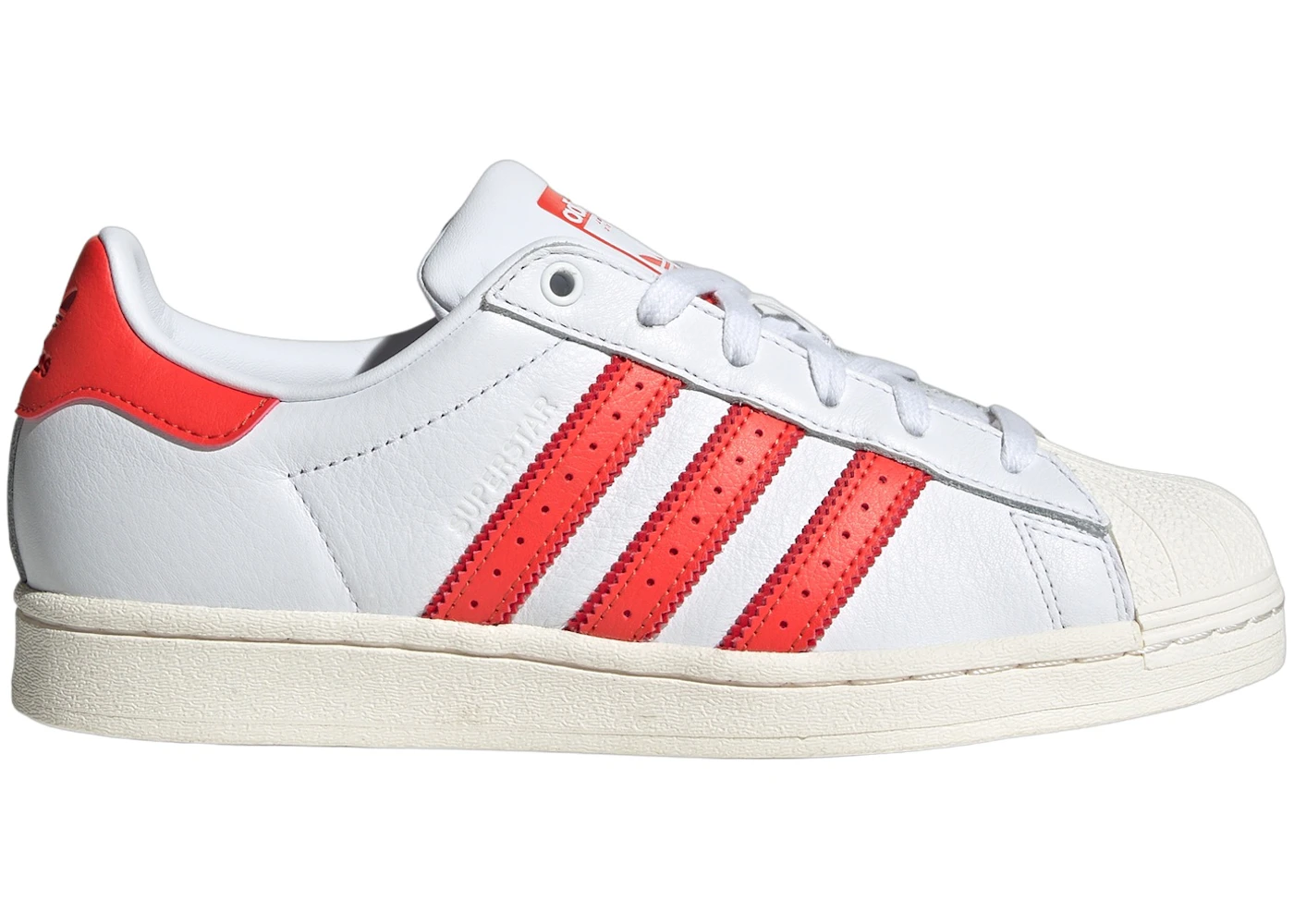 adidas Superstar Cloud White Bright Red (Women's) IG2217 US