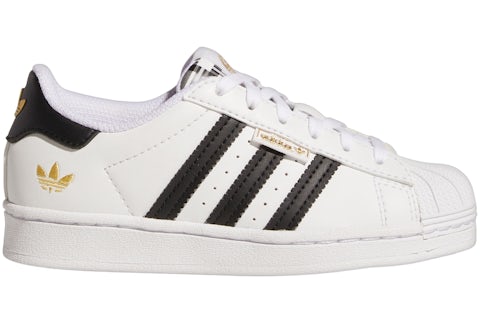 adidas Superstar Cloud White Core Black Gold Metallic (PS) - HP3259 - US adidas Superstar Cloud White Core Black Gold Metallic (PS) - HP3259 - US