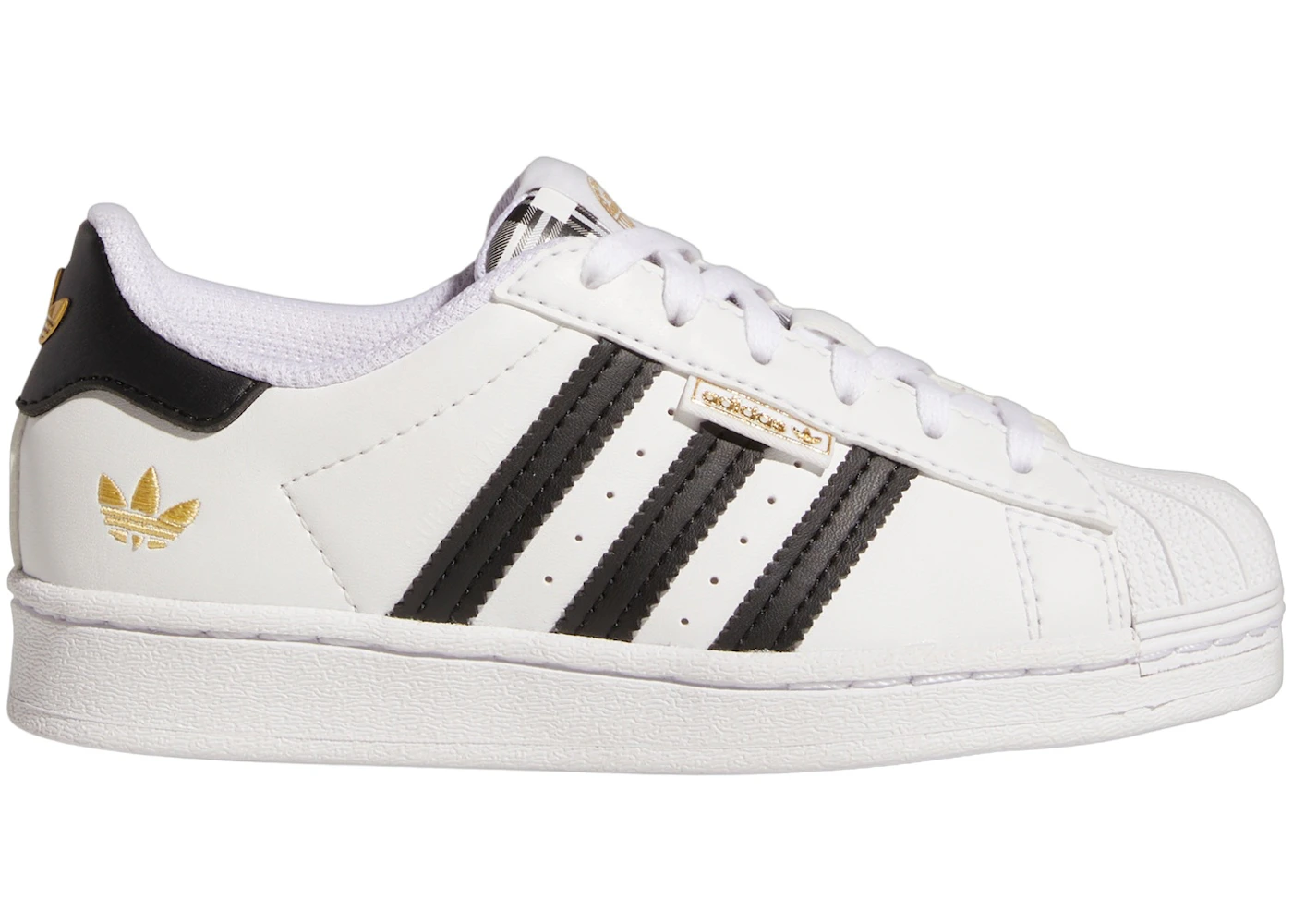 adidas Superstar Cloud White Core Black Gold Metallic (PS) - HP3259 - US adidas Superstar Cloud White Core Black Gold Metallic (PS) - HP3259 - US