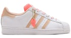 adidas Superstar Cloud White Halo Blush Acid Red (Women's)