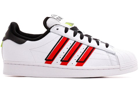 adidas Superstar Cloud White Outlined Red Stripes Men's - GX6026 - US adidas Superstar Cloud White Outlined Red Stripes Men's - GX6026 - US