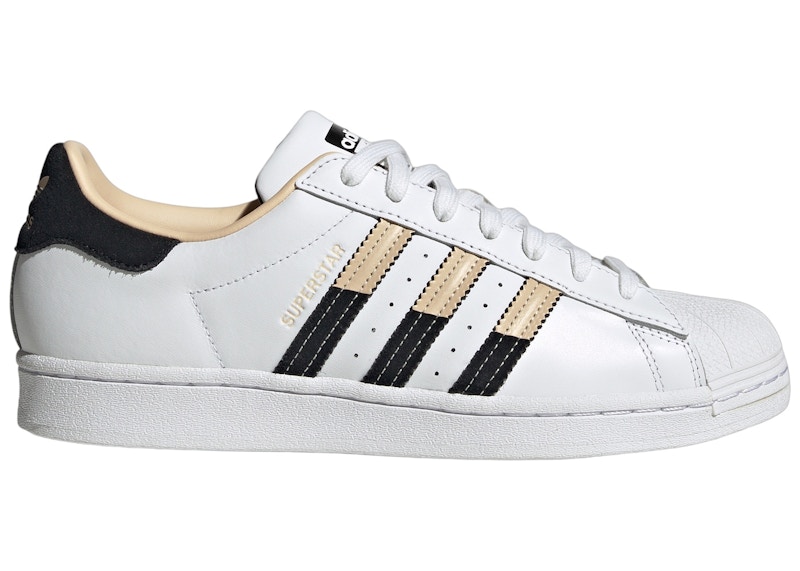 adidas Superstar Cloud White Sand Strata Core Black Men s HQ2166 US