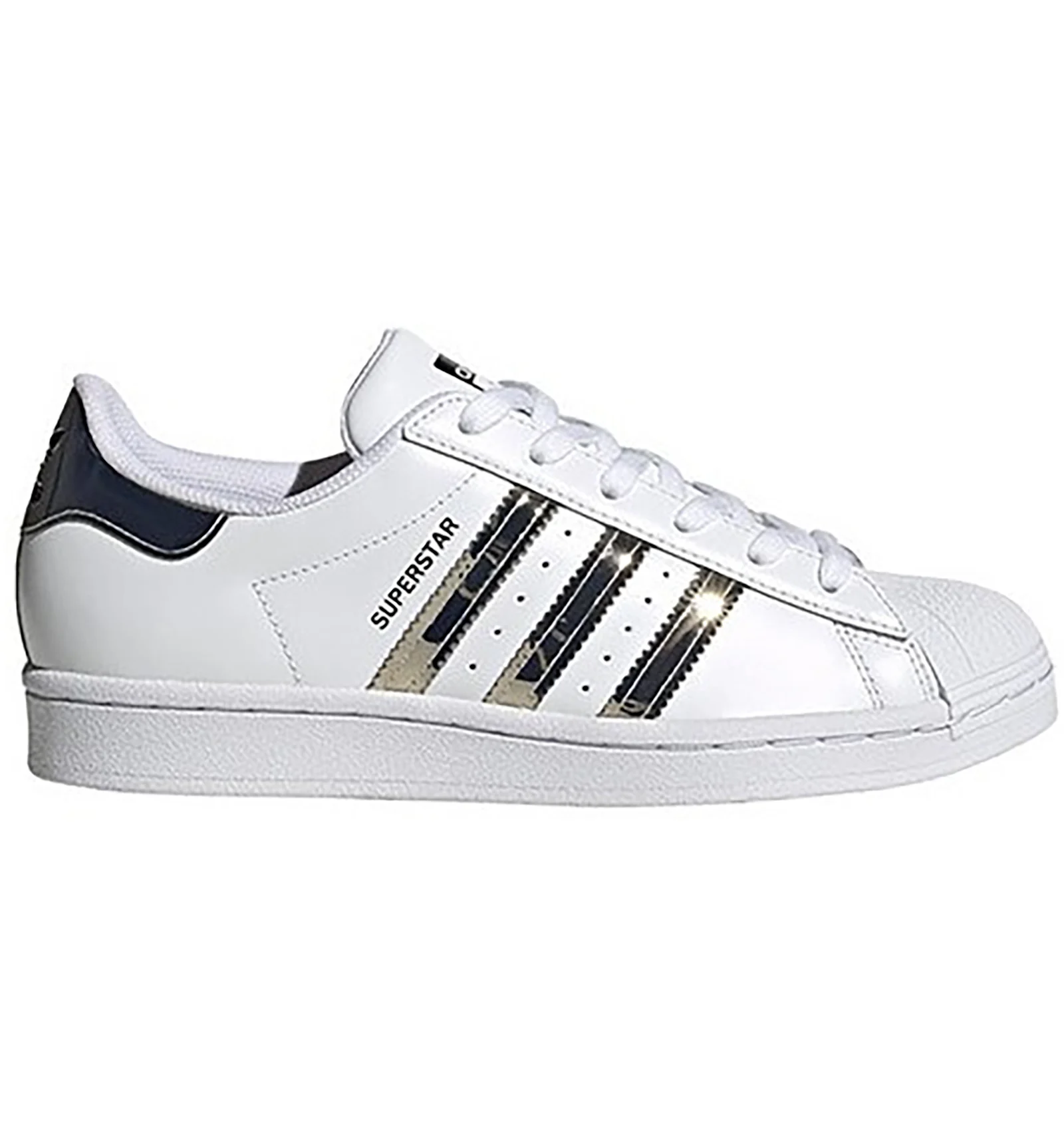 Adidas superstar cloud white  top cyber metallic  cloud white