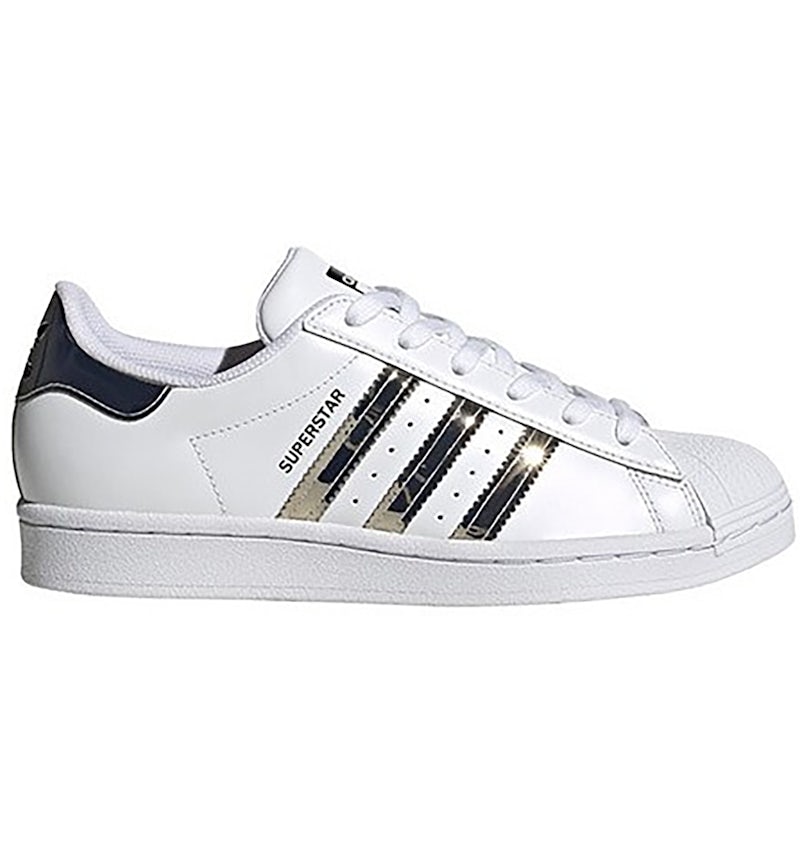 Superstar white and metallic hotsell