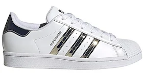 adidas Superstar White Silver Metallic Women s FX6048 JP
